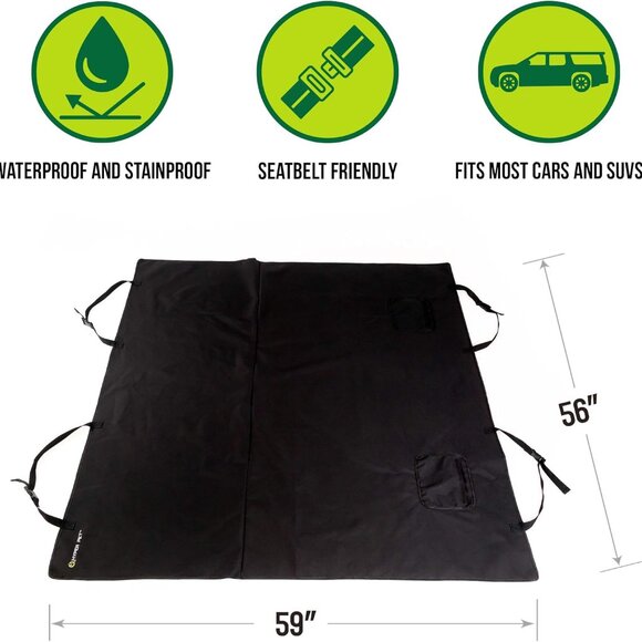 Dog Pet 3-in-1 Waterproof Cars Trucks SUV Seat Cover Hammock Cargo Protector New - Picture 4 of 7